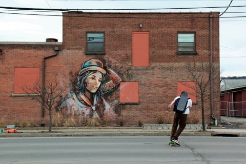 Alice Pasquini, Ithaca (NY), 2013 - photo Jessica Stewart