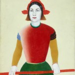 Kazimir Malevich, Girl with a Red Pole, 1932-1933 - Collection The State Tretyakov Gallery