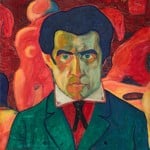 Kazimir Malevich, Self-Portrait, 1908-1910 - Collection The State Tretyakov Gallery