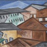 Olga Vladimir Rozanova, Cityscape. Roofs, 1912 - Collection Stedelijk Museum Khardzhiev Chaga