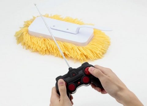 Remote radio control cleaning brush