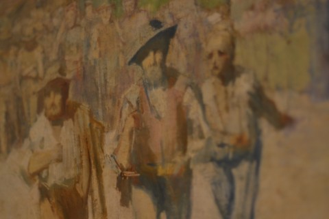 Pellizza da Volpedo, Ambasciatori della fame, olio su tela, (1892) cm 51,5 x 73 collezione privata