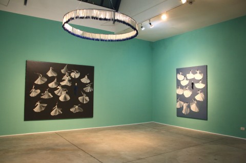 Aldo Mondino - Milano, Venezia, Calcutta - veduta della mostra presso le gallerie Giovanni Bonelli e Giuseppe Pero, Milano 2014