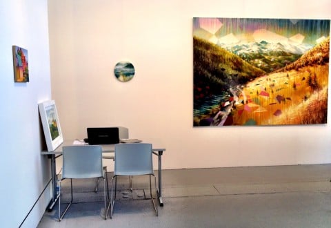 Lo stand della galleria Atlantica, di Vicenza