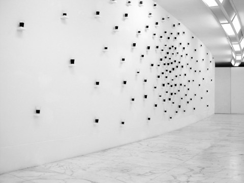 Gino Sabatini Odoardi - Aboccaperta - veduta della mostra presso il MLAC – Museo Laboratorio di Arte Contemporanea, Roma 2002
