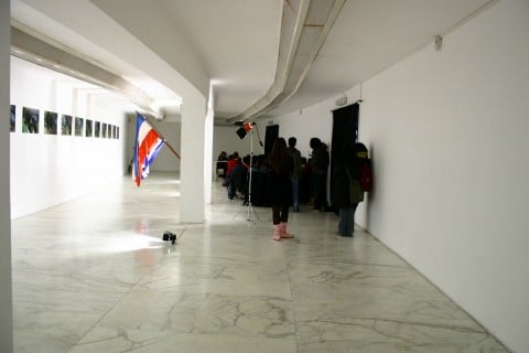 Lezione con l’artista Brunilda Lekunda negli spazi del MLAC – Museo Laboratorio di Arte Contemporanea, Roma 2005