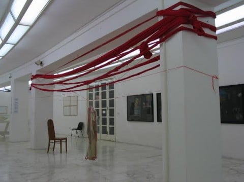 Uemon Ikeda, installazione per Rudolf Steiner nella mostra Das auge sieht nicht, MLAC – Museo Laboratorio di Arte Contemporanea, Roma 2004