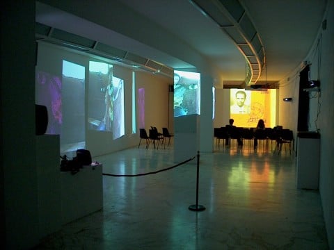 Theo Eshetu - Blood - veduta della mostra presso il MLAC – Museo Laboratorio di Arte Contemporanea, Roma 2003
