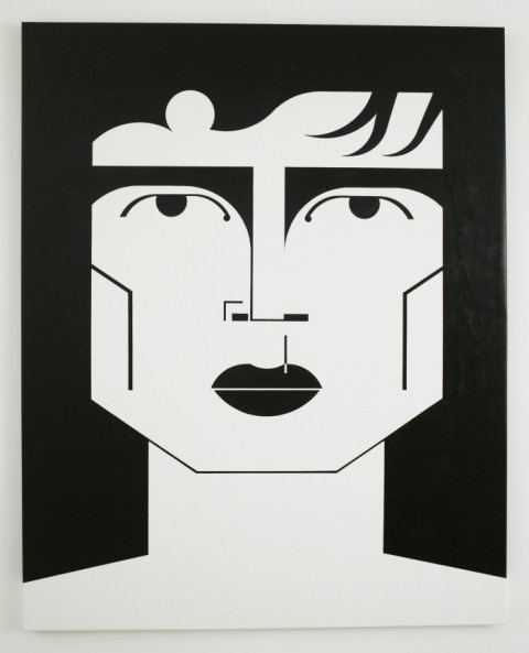 Nicola Gobbetto, Rudy, 2013, smalto ad acqua su tela, cm 150x120, Courtesy Galleria Fonti, Napoli