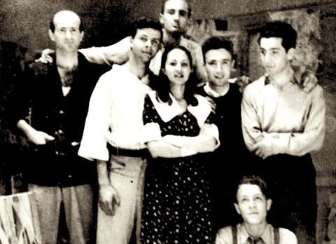Foto storica del Gruppo Forma 1, nel 1947, con Carla Accardi al centro