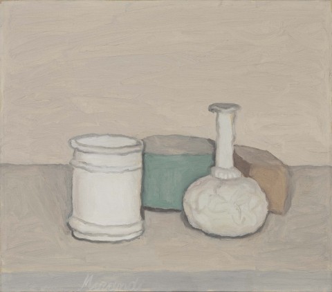 Giorgio Morandi, Natura morta, 1952 - olio su tela, cm 35x40 - collezione privata