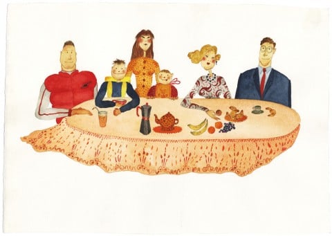 Maddalena Sisto, Untitled, acquarello su carta, Courtesy Galleria Riccardo Crespi, Milano