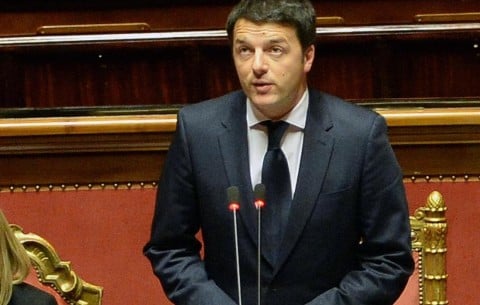 Matteo Renzi in Parlamento