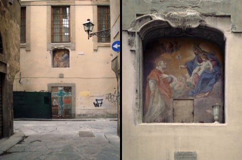 Firenze, la nicchia di via Borgognona