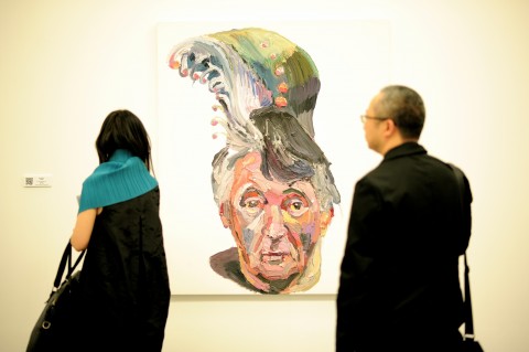 Prudential Eye Awards for Contemporary Asian Art 2014 - Ben Quilty, Dad with peacock feather hair, 2013