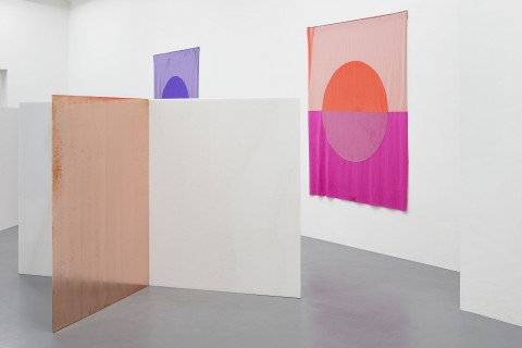 Sam Falls - veduta della mostra presso T293, Roma 2014 - photo Roberto Apa