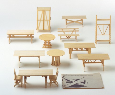 TDM7_Enzo Mari, Proposta per un¹autoprogettazione (modellini), 1973