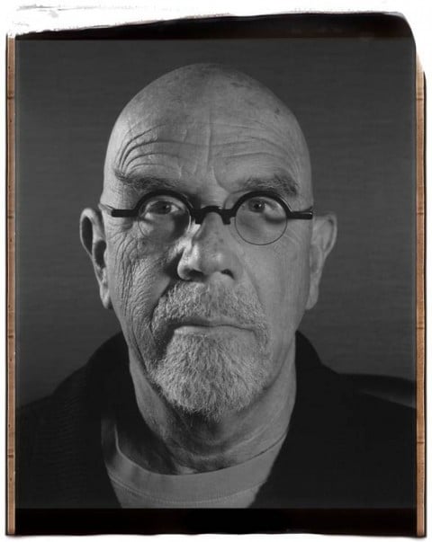 Chuck Close, portrait for Aol