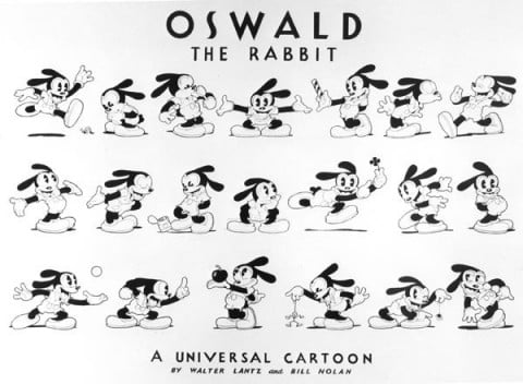 Diego Marcon, Oswald the Rabbit, model sheet