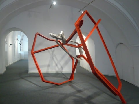 Eduard Habicher - Gedanken-Fänger - veduta della mostra presso la Galleria Goethe, Bolzano 2014