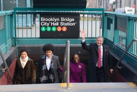 La famiglia De Blasio a Brooklyn