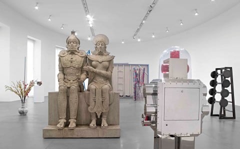 Alex Israel e Kathryn Andrews - veduta della mostra presso la Gagosian Gallery, Roma 2014 - photo Matteo D’Eletto