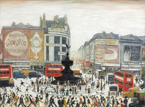 L.S. Lowry - Piccadilly Circus