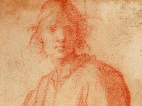 Matteo Rosselli (attr.), Studio di figura di giovinetto