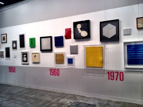 Lo stand della galleria Cardelli&Fontana