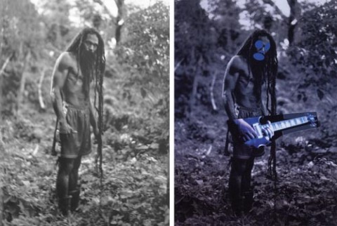 A sinistra la foto originale di Patrick Cariou, a detra la rielaborazione di Richard Prince