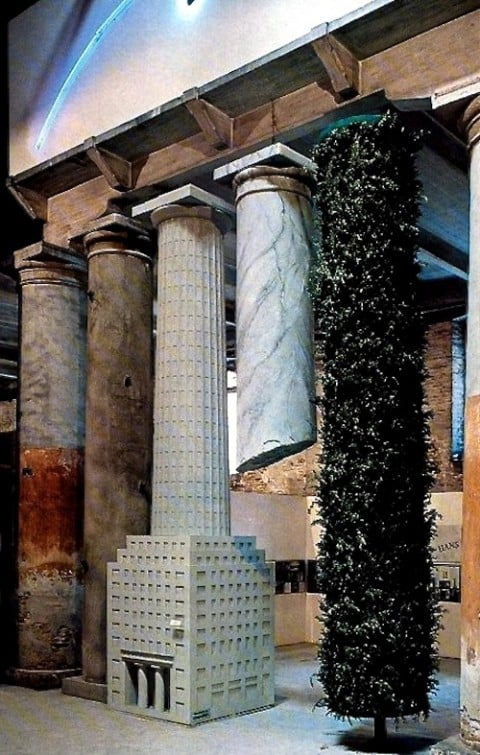Hans Hollein, Facciata per la Strada Novissima, 1. Biennale Architettura, Venezia 1980