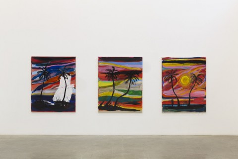 Josh Smith - Unsolved Mystery - veduta della mostra presso la Galleria Massimo De Carlo, Milano 2014 - photo Roberto Marossi - courtesy Massimo De Carlo, Milano-Londra