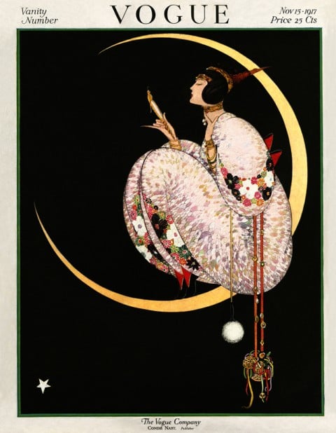 Copertina di Vogue US del 15 novembre 1917 - illustrazione di George Wolfe Plank, Vogue © Condé Nast