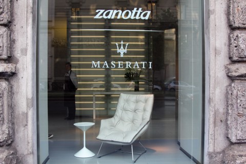 Zanotta + Maserati, lo showroom