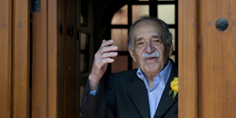 Gabriel García Márquez il giorno del suo 87esimo compleanno, il 6 marzo 2014 - photo Yuri Cortez/AFP/Getty Images