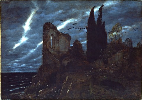 Arnold Böcklin: Ruine am Meer (Rovina sul mare),1880, Olio su tela Aargauer Kunsthaus Aarau / Deposited with the Gottfried Keller-Stiftung Foundation 