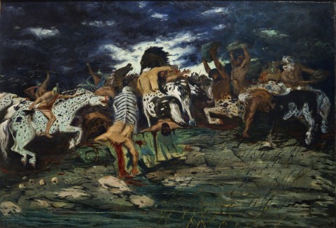 Giorgio De Chirico: Lotta di centauri, 1909, olio su tela Roma, Galleria Nazionale d’arte moderna e contemporanea 