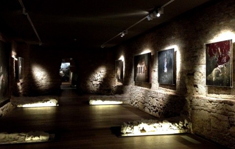 Veduta della mostra Nicola Samorì, La pittura è cosa mortale, Vicenza, 2014