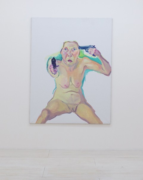 Maria Lassnig – Du oder Ich (2005) – (dettaglio della installazione) MoMA PS1, 2014. – © 2014 MoMA PS1; Photo Matthew Septimus