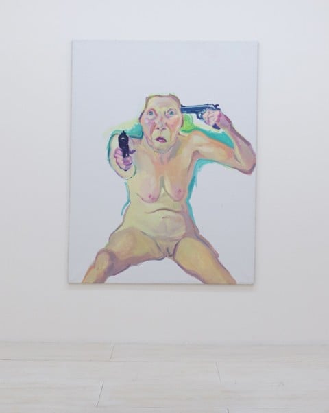 Maria Lassnig – Du oder Ich (2005) – (dettaglio della installazione) MoMA PS1, 2014. – © 2014 MoMA PS1; Photo Matthew Septimus