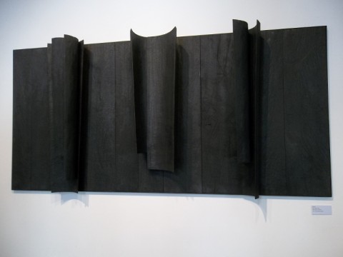 Nunzio, Senza titolo (tre), 2008, legno combusto. Anno d'acquisizione: 2008