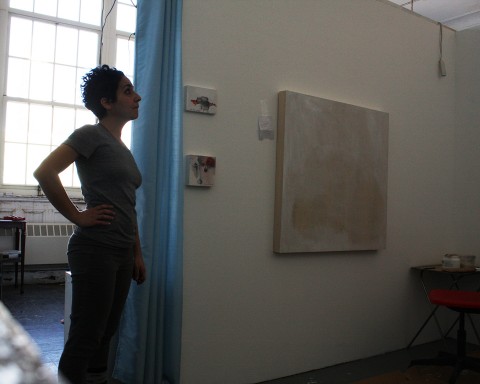 Beatrice nel suo nuovo spazio presso Artists Alliance, Lower East Side. New York City