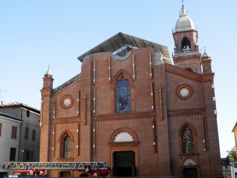 Il Duomo di Mirandola dopo il terremoto