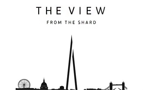 Pubblicità per l'accesso ai piani 68, 69 e 72 di The Shard di Renzo Piano, 2013