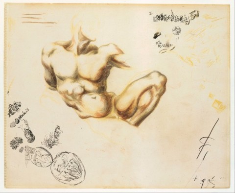 Uno dei sei disegni di Pollock esposti a Palazzo Vecchio