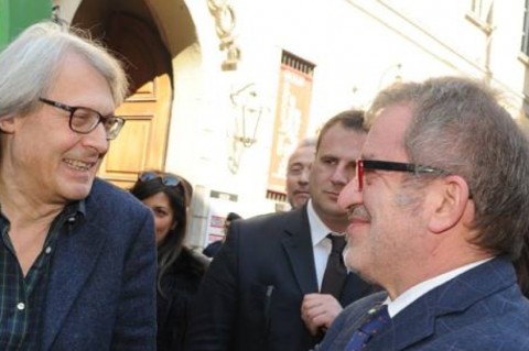 Vittorio Sgarbi e Roberto Maroni