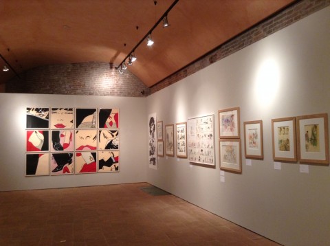 Rimini, Biennale del Disegno: l'allestimento della mostra su Hugo Pratt