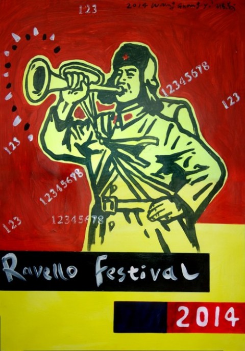 Wang Guangyi, il poster creato per il Festival di Ravello 2014 
