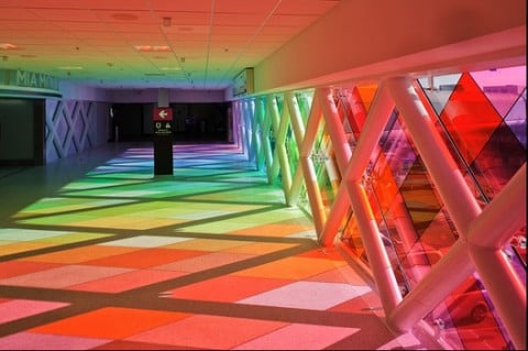 Miami International: Christopher Janney's "Harmonic Convergence" courtesy of PhenomenArts/Miami International Airport