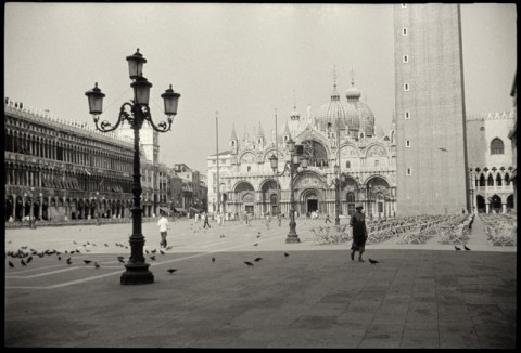 Piazza San Marco a inizio Novecento in una foto di Mariano Fortuny